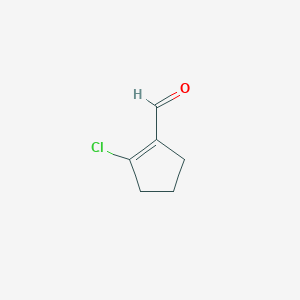 molecular formula C6H7ClO B3050458 2-Chlorocyclopent-1-enecarbaldehyde CAS No. 2611-03-2