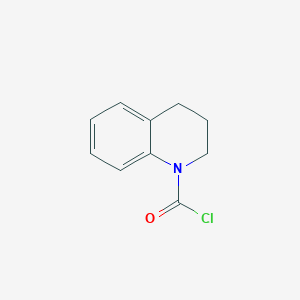 molecular formula C10H10ClNO B3050466 1(2H)-Quinolinecarbonyl chloride, 3,4-dihydro- CAS No. 2616-50-4