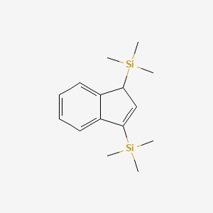 molecular formula C15H24Si2 B3050474 Silane, 1H-indene-1,3-diylbis[trimethyl- CAS No. 26205-38-9