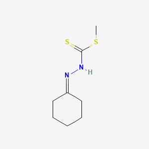 molecular formula C8H14N2S2 B3050484 methyl N-(cyclohexylideneamino)carbamodithioate CAS No. 26251-64-9