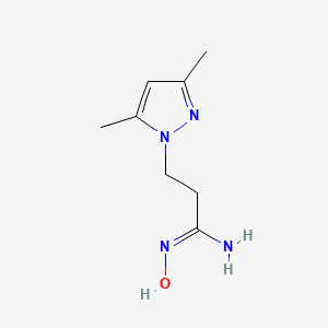 3-(3,5-dimethyl-1H-pyrazol-1-yl)-N'-hydroxypropanimidamide