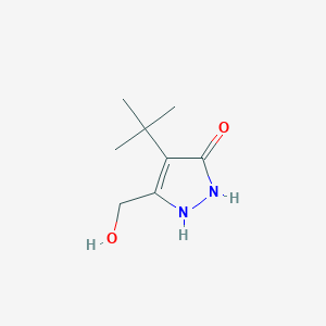 4-Tert-butyl-3-(hydroxymethyl)-1H-pyrazol-5-OL