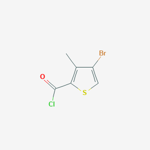 molecular formula C6H4BrClOS B3050517 4-bromo-3-methyl-2-thiophenecarbonyl chloride CAS No. 265652-36-6