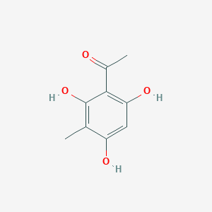 molecular formula C9H10O4 B3050518 Ethanone, 1-(2,4,6-trihydroxy-3-methylphenyl)- CAS No. 2657-28-5