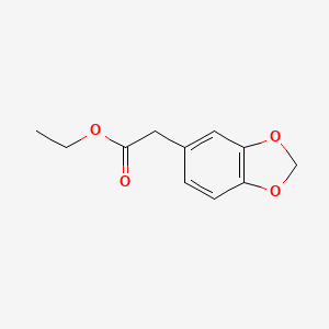 molecular formula C11H12O4 B3050528 1,3-Benzodioxole-5-acetic acid, ethyl ester CAS No. 26664-86-8