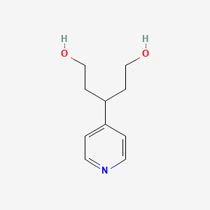 molecular formula C10H15NO2 B3050530 1,5-Pentanediol, 3-(4-pyridinyl)- CAS No. 26684-57-1