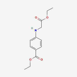 Benzoic acid, 4-[(2-ethoxy-2-oxoethyl)amino]-, ethyl ester