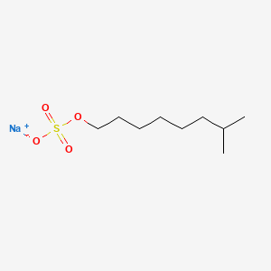molecular formula C9H19NaO4S B3050551 Sodium isononyl sulphate CAS No. 26856-96-2