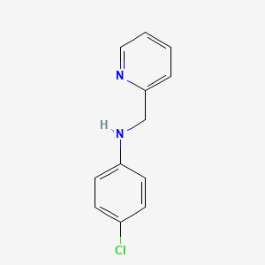 molecular formula C12H11ClN2 B3050567 N-(4-Chlorophenyl)pyridine-2-methylamine CAS No. 27048-28-8
