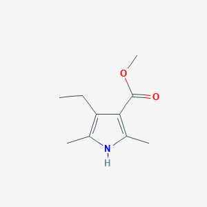 molecular formula C10H15NO2 B3050574 methyl 4-ethyl-2,5-dimethyl-1H-pyrrole-3-carboxylate CAS No. 27093-38-5