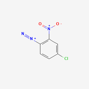 molecular formula C6H3ClN3O2+ B3050582 4-Chloro-2-nitrobenzenediazonium CAS No. 27165-22-6