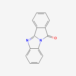 molecular formula C14H8N2O B3050583 11H-异吲哚[2,1-a]苯并咪唑-11-酮 CAS No. 2717-05-7
