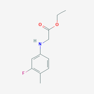 molecular formula C11H14FNO2 B3050592 Ethyl 2-(3-fluoro-4-methylanilino)acetate CAS No. 2720-05-0