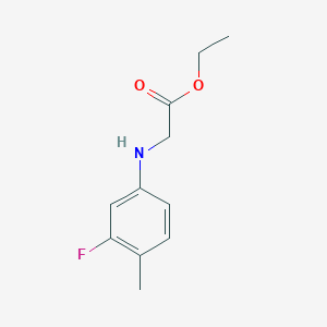 Ethyl 2-(3-fluoro-4-methylanilino)acetate