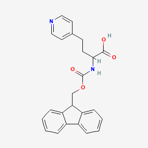 2-((((9H-fluoren-9-yl)methoxy)carbonyl)amino)-4-(pyridin-4-yl)butanoic acid