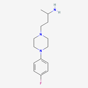 molecular formula C14H22FN3 B3050617 4-(4-Fluorophenyl)-alpha-methylpiperazine-1-propylamine CAS No. 27367-89-1