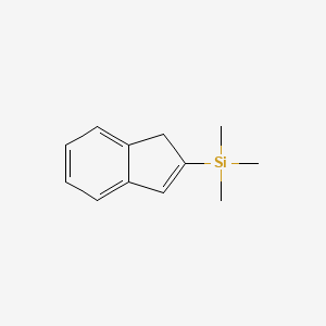molecular formula C12H16Si B3050621 Silane, 1H-inden-2-yltrimethyl- CAS No. 27397-34-8