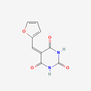 molecular formula C9H6N2O4 B3050625 5-Furfurylidenebarbituric acid CAS No. 27406-36-6