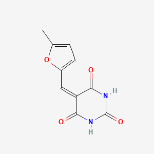 molecular formula C10H8N2O4 B3050626 2,4,6(1H,3H,5H)-Pyrimidinetrione, 5-[(5-methyl-2-furanyl)methylene]- CAS No. 27406-37-7