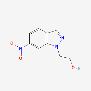 molecular formula C9H9N3O3 B3050628 2-(6-Nitro-1h-indazol-1-yl)ethanol CAS No. 27414-25-1