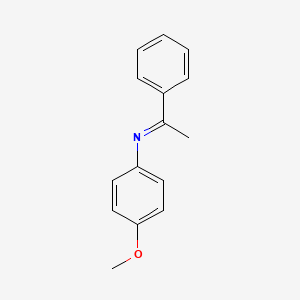 molecular formula C15H15NO B3050629 N-(4-methoxyphenyl)-1-phenylethanimine CAS No. 2743-00-2