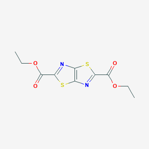 molecular formula C10H10N2O4S2 B3050634 Thiazolo[5,4-d]thiazole-2,5-dicarboxylic acid, diethyl ester CAS No. 27484-49-7
