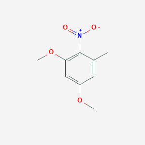 molecular formula C9H11NO4 B3050636 Benzene, 1,5-dimethoxy-3-methyl-2-nitro- CAS No. 27508-87-8