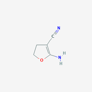molecular formula C5H6N2O B3050638 2-Amino-4,5-dihydrofuran-3-carbonitrile CAS No. 27512-24-9