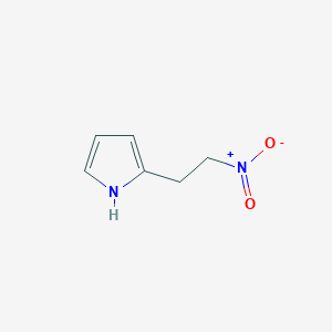 molecular formula C6H8N2O2 B3050646 1H-Pyrrole, 2-(2-nitroethyl)- CAS No. 276239-26-0