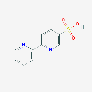 molecular formula C10H8N2O3S B3050651 [2,2'-Bipyridine]-5-sulfonic acid CAS No. 2767-24-0