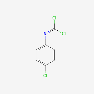 molecular formula C7H4Cl3N B3050661 Carbonimidic dichloride, (4-chlorophenyl)- CAS No. 2771-67-7