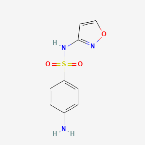 molecular formula C9H9N3O3S B3050668 Benzenesulfonamide, 4-amino-N-3-isoxazolyl-(9CI) CAS No. 2776-47-8