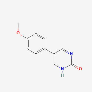 molecular formula C11H10N2O2 B3050674 5-(4-Methoxyphenyl)pyrimidin-2-ol CAS No. 27794-02-1