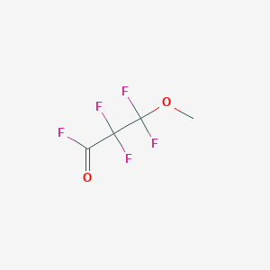 molecular formula C4H3F5O2 B3050697 2,2,3,3-Tetrafluoro-3-methoxypropanoyl fluoride CAS No. 2794-15-2