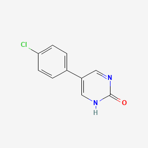 molecular formula C10H7ClN2O B3050702 5-(4-Chlorophenyl)pyrimidin-2-ol CAS No. 27956-39-4