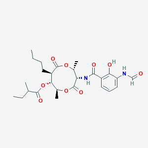 molecular formula C26H36N2O9 B3050708 Antimycin A3a CAS No. 28068-14-6