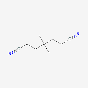 molecular formula C9H14N2 B3050717 4,4-Dimethylheptanedinitrile CAS No. 28118-37-8