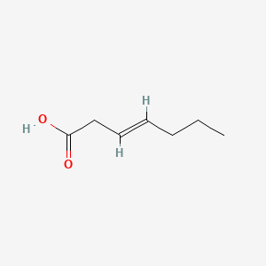 molecular formula C7H12O2 B3050723 3-Heptenoic acid CAS No. 28163-84-0