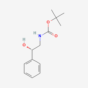 molecular formula C13H19NO3 B3050725 Carbamic acid, [(2S)-2-hydroxy-2-phenylethyl]-, 1,1-dimethylethyl ester CAS No. 281670-47-1
