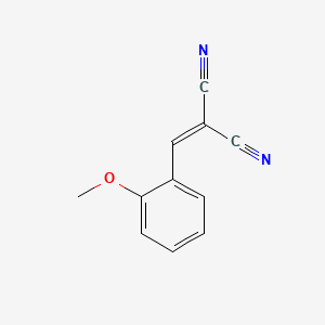 molecular formula C11H8N2O B3050742 2-[(2-methoxyphenyl)methylidene]propanedinitrile CAS No. 2834-10-8