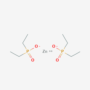 molecular formula C4H11O2PZn B3050757 zinc;diethylphosphinate CAS No. 284685-45-6