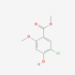 molecular formula C9H9ClO4 B3050759 Methyl 5-chloro-4-hydroxy-2-methoxybenzoate CAS No. 28478-47-9