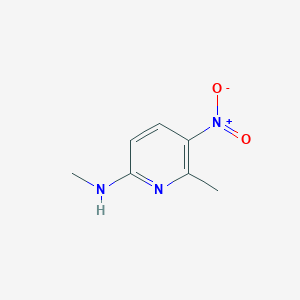 molecular formula C7H9N3O2 B3050761 N,6-Dimethyl-5-nitropyridin-2-amine CAS No. 28489-34-1