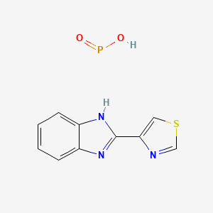 molecular formula C10H8N3O2PS B3050771 Thiabendazole hypophosphite CAS No. 28558-32-9