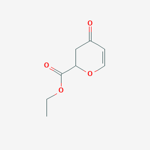 molecular formula C8H10O4 B3050784 Ethyl 4-oxo-3,4-dihydro-2H-pyran-2-carboxylate CAS No. 287193-06-0