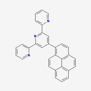 molecular formula C31H19N3 B3050790 4-pyren-1-yl-2,6-dipyridin-2-ylpyridine CAS No. 287472-59-7