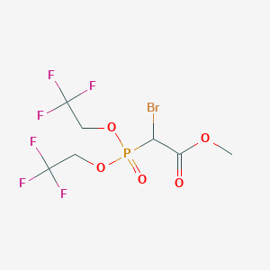 Acetic acid, [bis(2,2,2-trifluoroethoxy)phosphinyl]bromo-, methyl ester