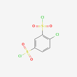 molecular formula C6H3Cl3O4S2 B3050813 4-chlorobenzene-1,3-disulfonyl dichloride CAS No. 2891-17-0