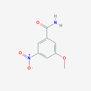 molecular formula C8H8N2O4 B3050865 3-Methoxy-5-nitrobenzamide CAS No. 292635-40-6
