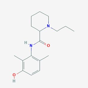 2-Piperidinecarboxamide, N-(3-hydroxy-2,6-dimethylphenyl)-1-propyl-, (2S)-